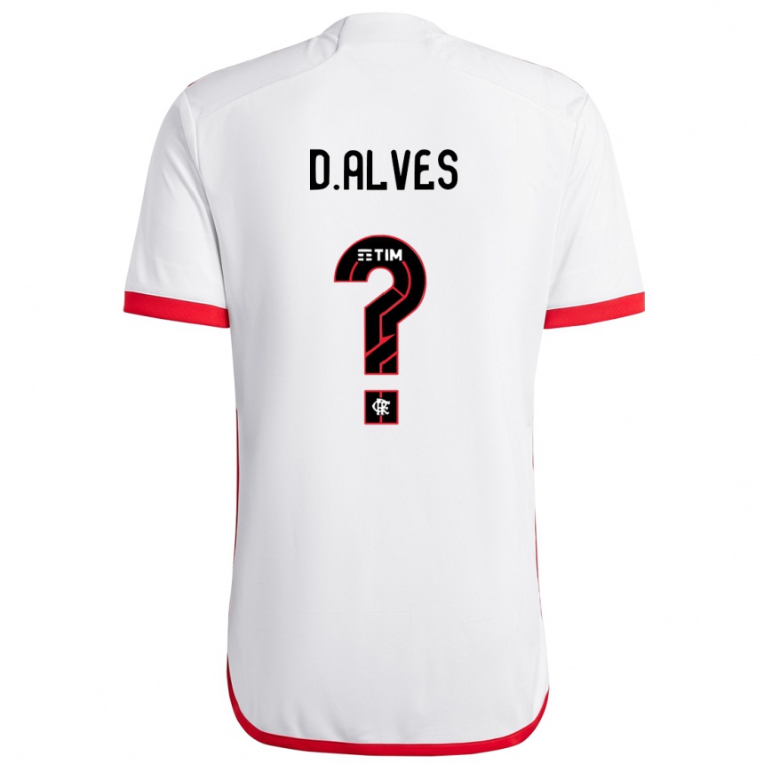 キッズフットボールDyogo Alves#0赤、白アウェイシャツ2024/25ジャージーユニフォーム