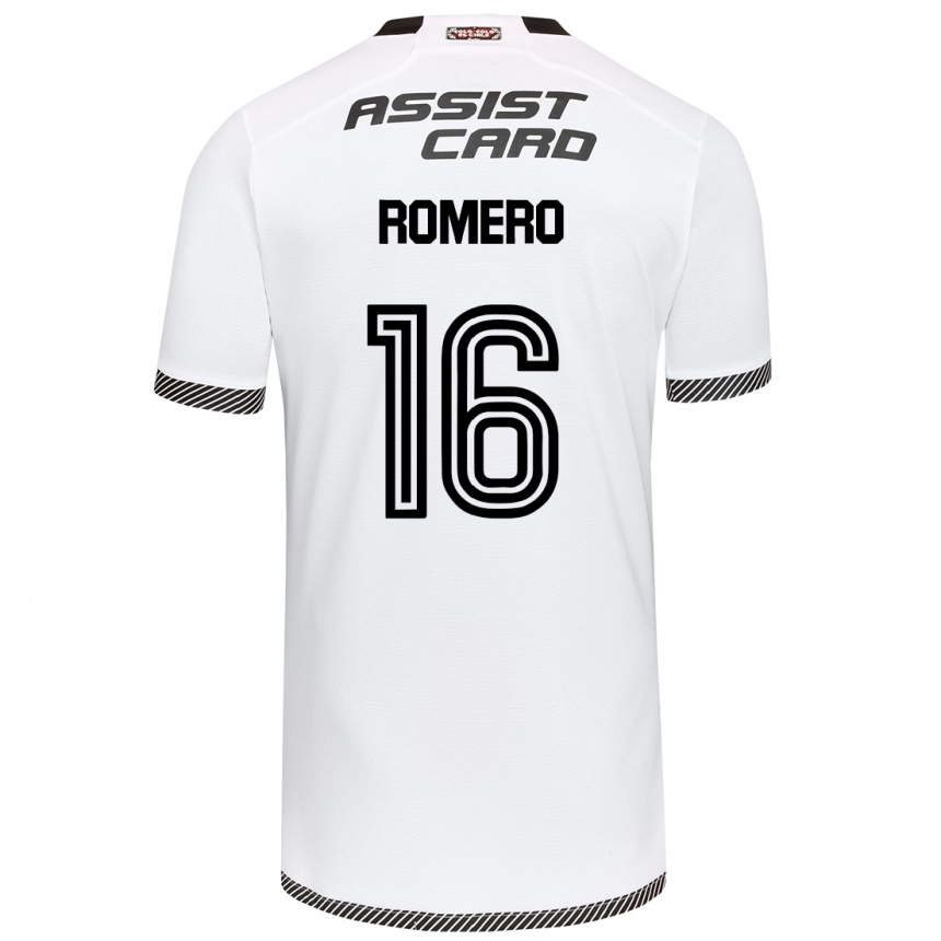 メンズフットボールEvanz Romero#16白黒ホームシャツ2024/25ジャージーユニフォーム