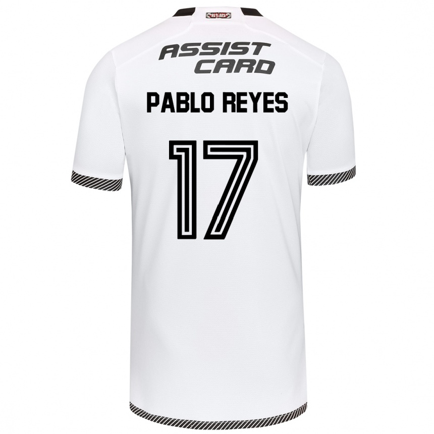 メンズフットボールJuan Pablo Reyes#17白黒ホームシャツ2024/25ジャージーユニフォーム