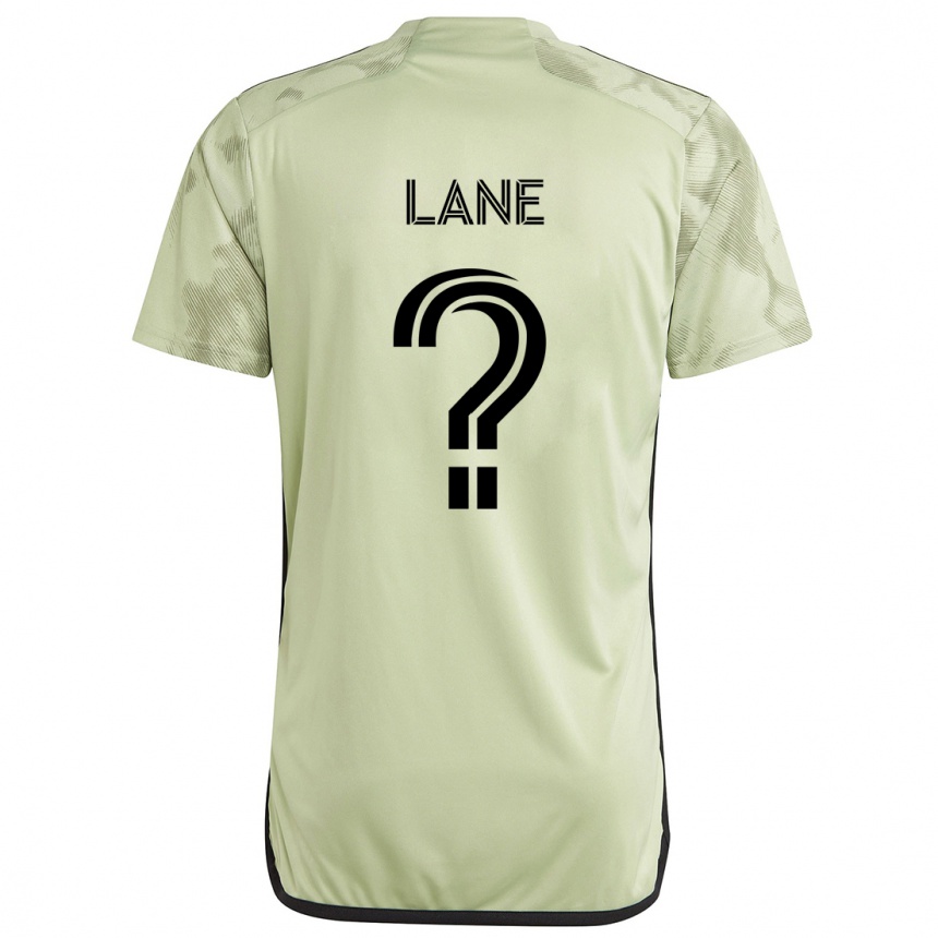 メンズフットボールJames Lane#0ライトグリーンアウェイシャツ2024/25ジャージーユニフォーム