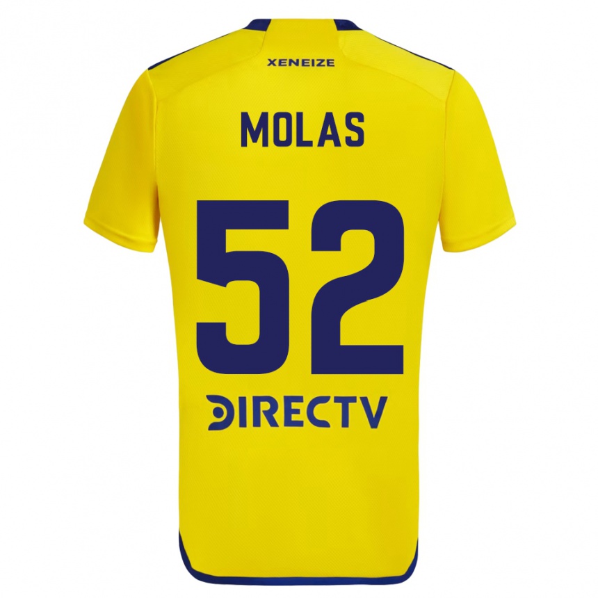 メンズフットボールWalter Molas#52黄 青アウェイシャツ2024/25ジャージーユニフォーム