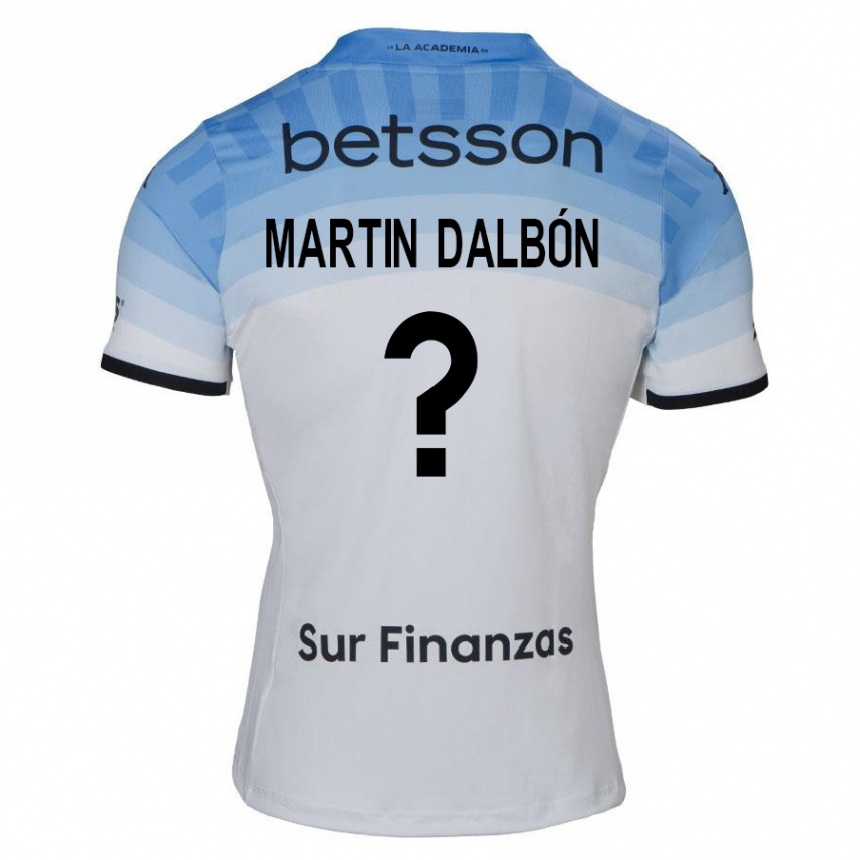 レディースフットボールJuan Martin Dalbón#0白 青 黒アウェイシャツ2024/25ジャージーユニフォーム