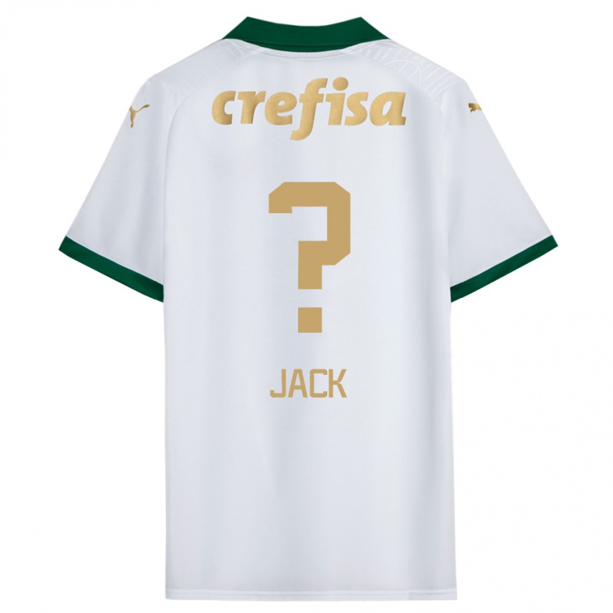 レディースフットボールFellipe Jack#0ホワイト グリーンアウェイシャツ2024/25ジャージーユニフォーム