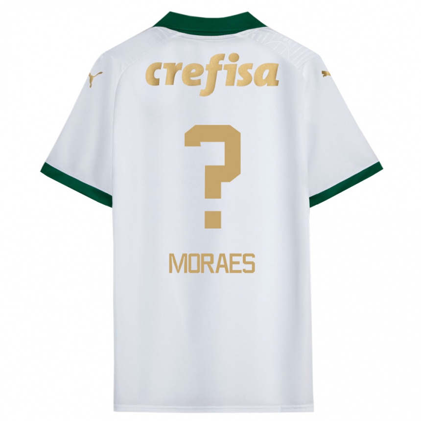 レディースフットボールKauã Moraes#0ホワイト グリーンアウェイシャツ2024/25ジャージーユニフォーム