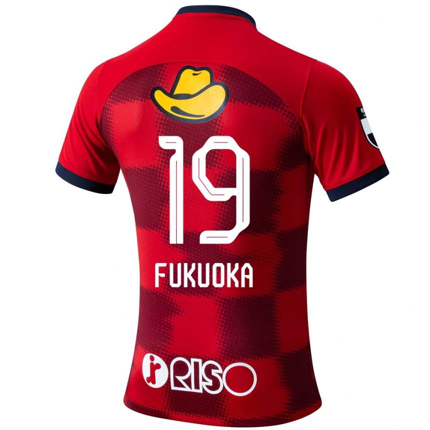 キッズフットボールYuwa Fukuoka#19赤 青 白ホームシャツ2024/25ジャージーユニフォーム