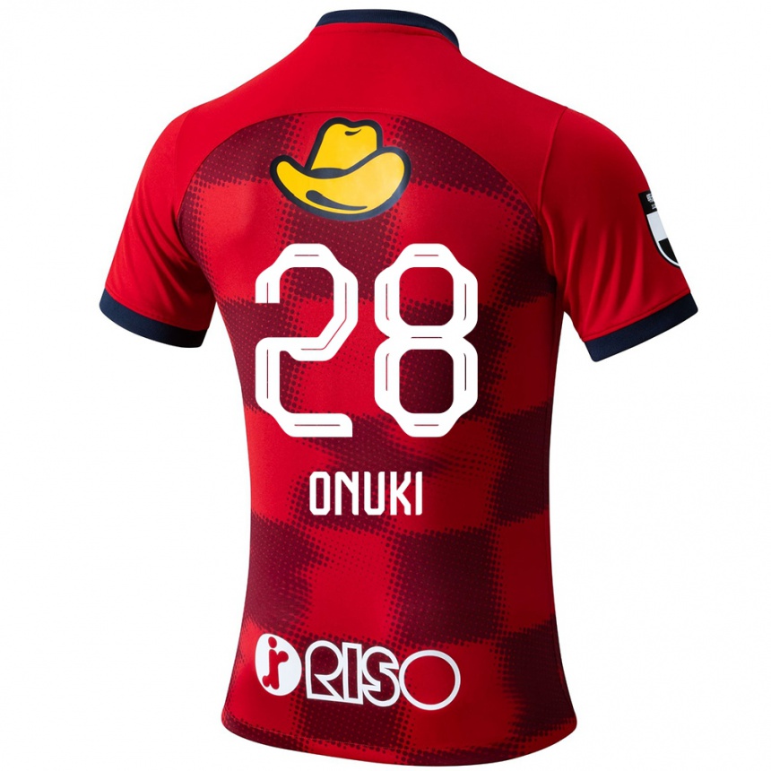 キッズフットボールRui Onuki#28赤 青 白ホームシャツ2024/25ジャージーユニフォーム