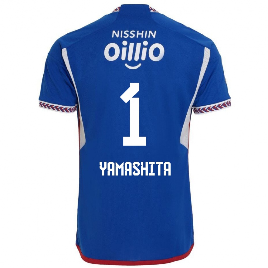 キッズフットボールShoma Yamashita#1青 白 赤ホームシャツ2024/25ジャージーユニフォーム