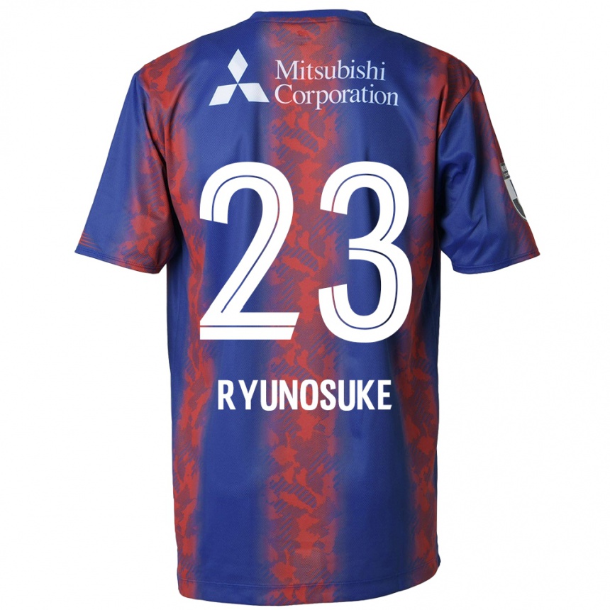 キッズフットボールRyunosuke Sato#23青 赤ホームシャツ2024/25ジャージーユニフォーム