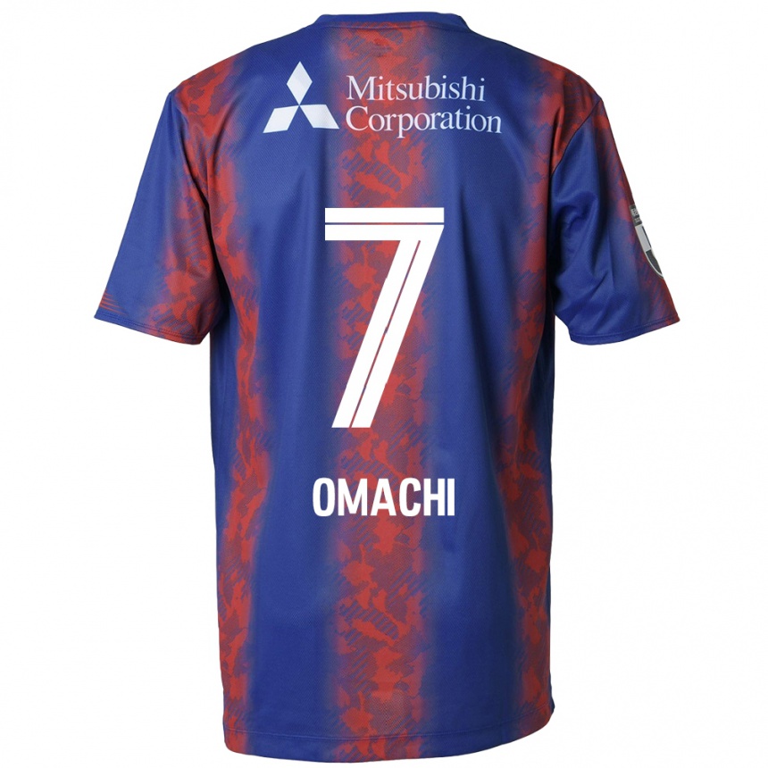 キッズフットボールHyugo Omachi#7青 赤ホームシャツ2024/25ジャージーユニフォーム