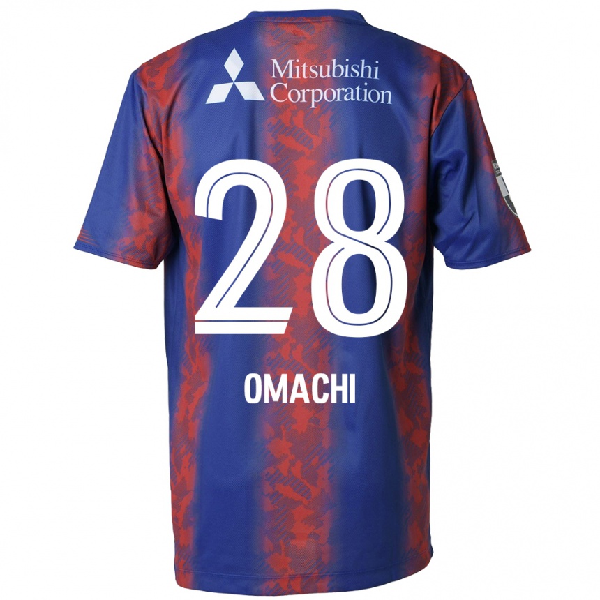 キッズフットボールShugo Omachi#28青 赤ホームシャツ2024/25ジャージーユニフォーム