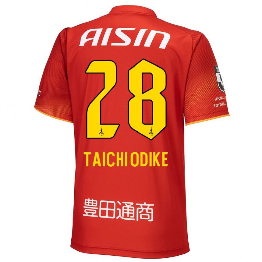 キッズフットボールChisom Taichi Odike#28赤 白 黄ホームシャツ2024/25ジャージーユニフォーム