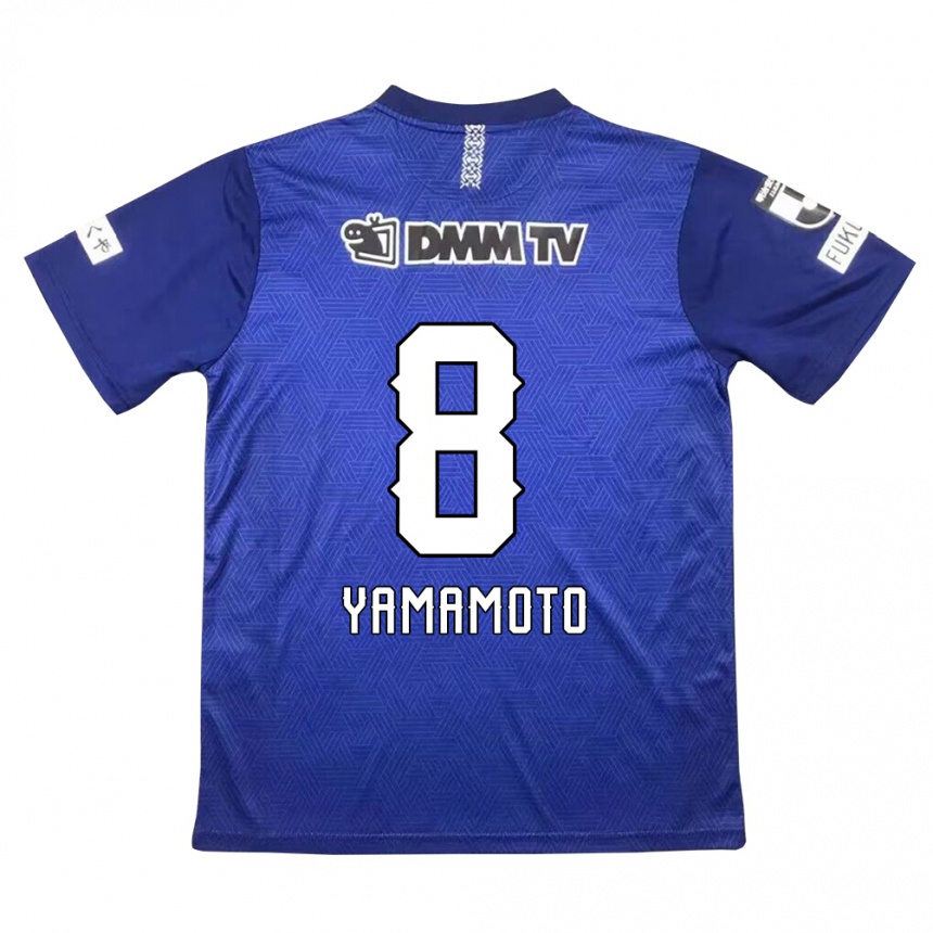 キッズフットボールShunsuke Yamamoto#8濃紺ホームシャツ2024/25ジャージーユニフォーム