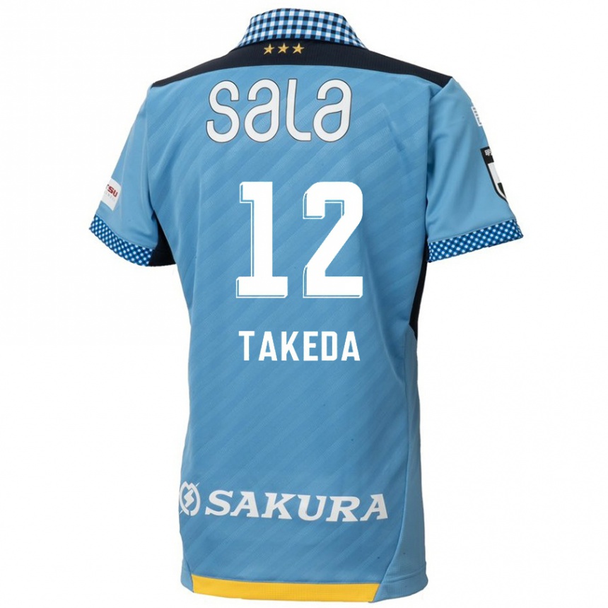 キッズフットボールYusei Takeda#12青黒ホームシャツ2024/25ジャージーユニフォーム