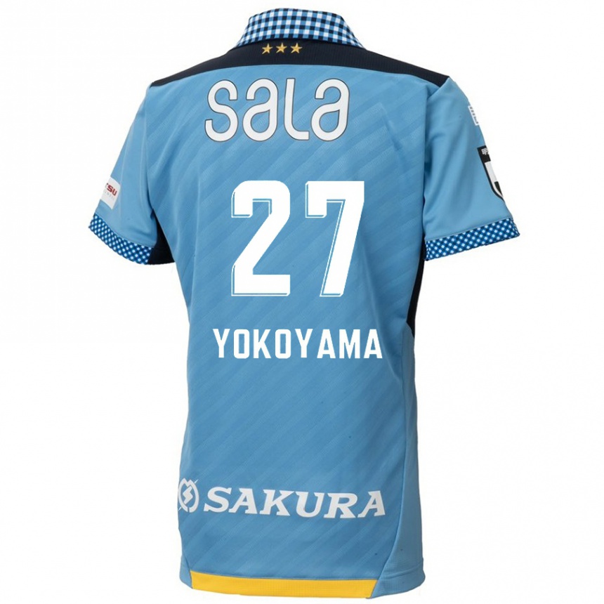 キッズフットボールKota Yokoyama#27青黒ホームシャツ2024/25ジャージーユニフォーム