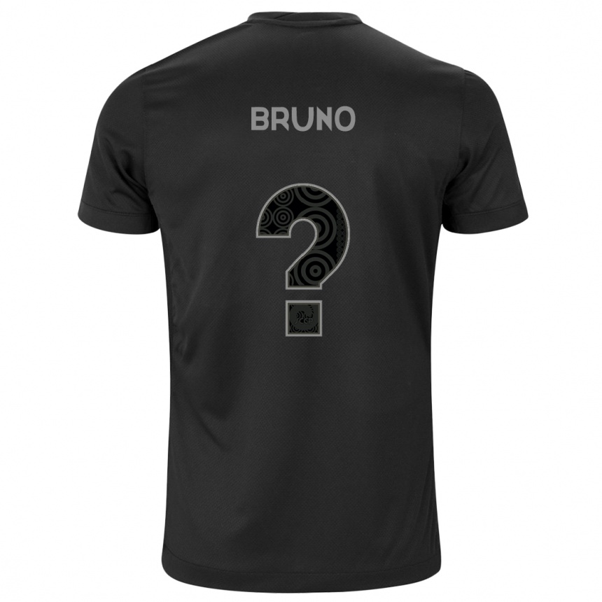 キッズフットボールBruno#0黒アウェイシャツ2024/25ジャージーユニフォーム