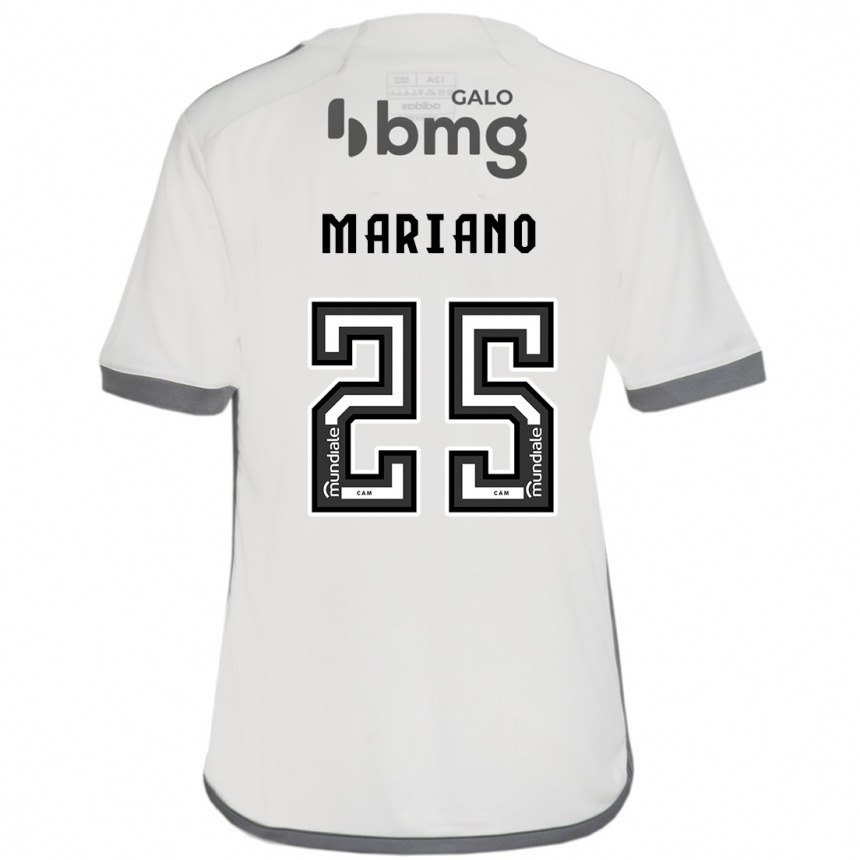 キッズフットボールMariano#25オフホワイトアウェイシャツ2024/25ジャージーユニフォーム