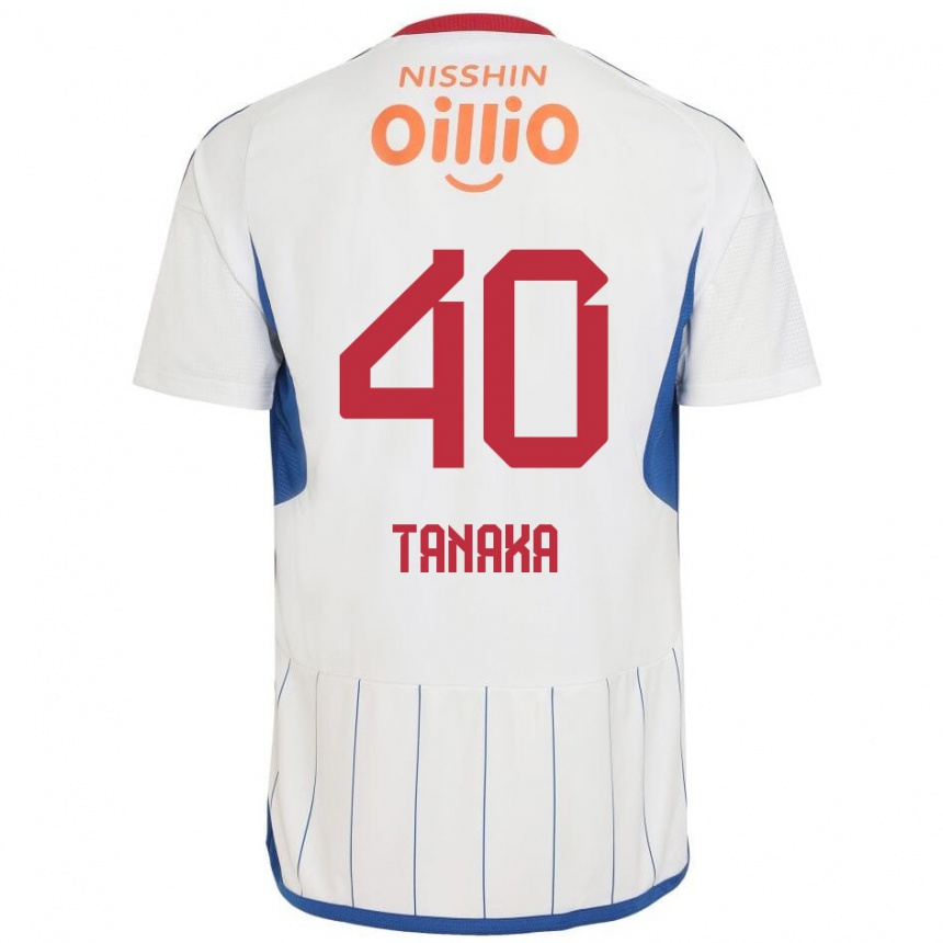 キッズフットボールHiei Tanaka#40白 青 赤アウェイシャツ2024/25ジャージーユニフォーム