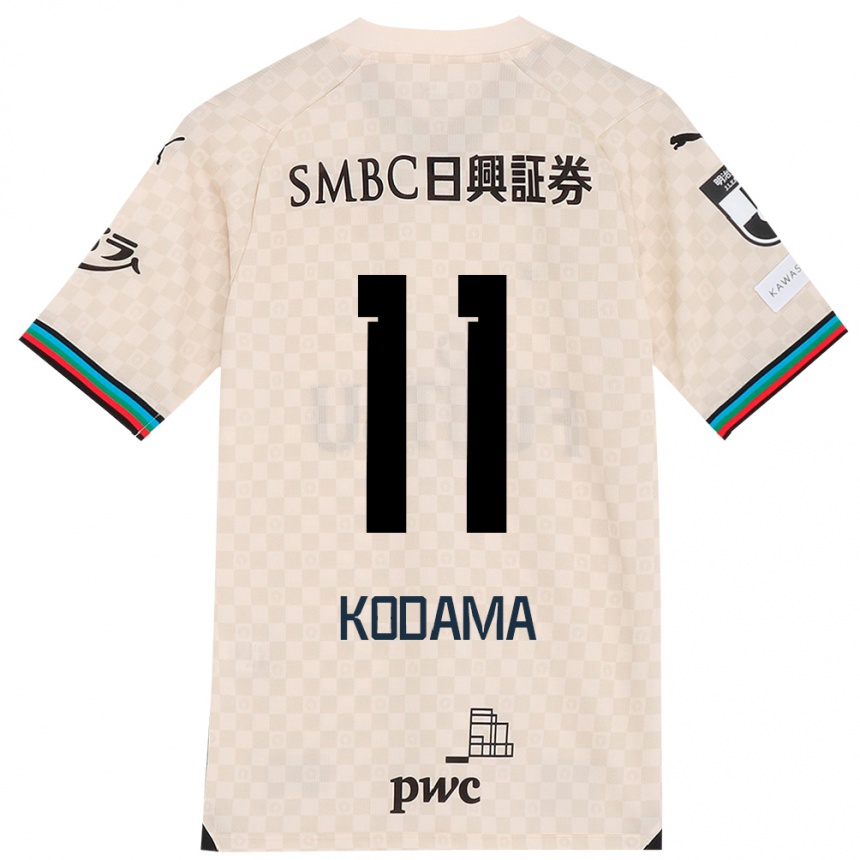 キッズフットボールShotaro Kodama#11ホワイトグレーアウェイシャツ2024/25ジャージーユニフォーム