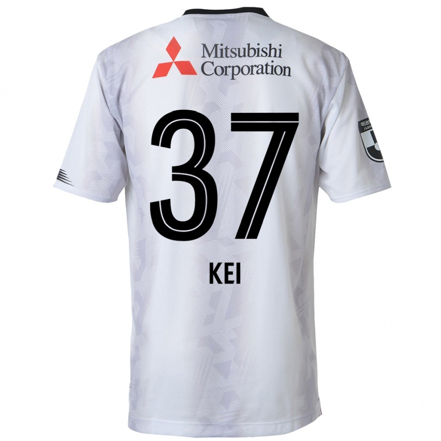 キッズフットボールKei Koizumi#37白黒アウェイシャツ2024/25ジャージーユニフォーム