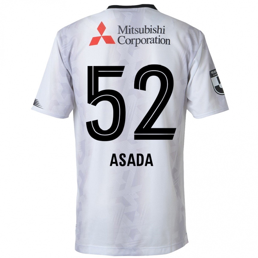 キッズフットボールRui Asada#52白黒アウェイシャツ2024/25ジャージーユニフォーム