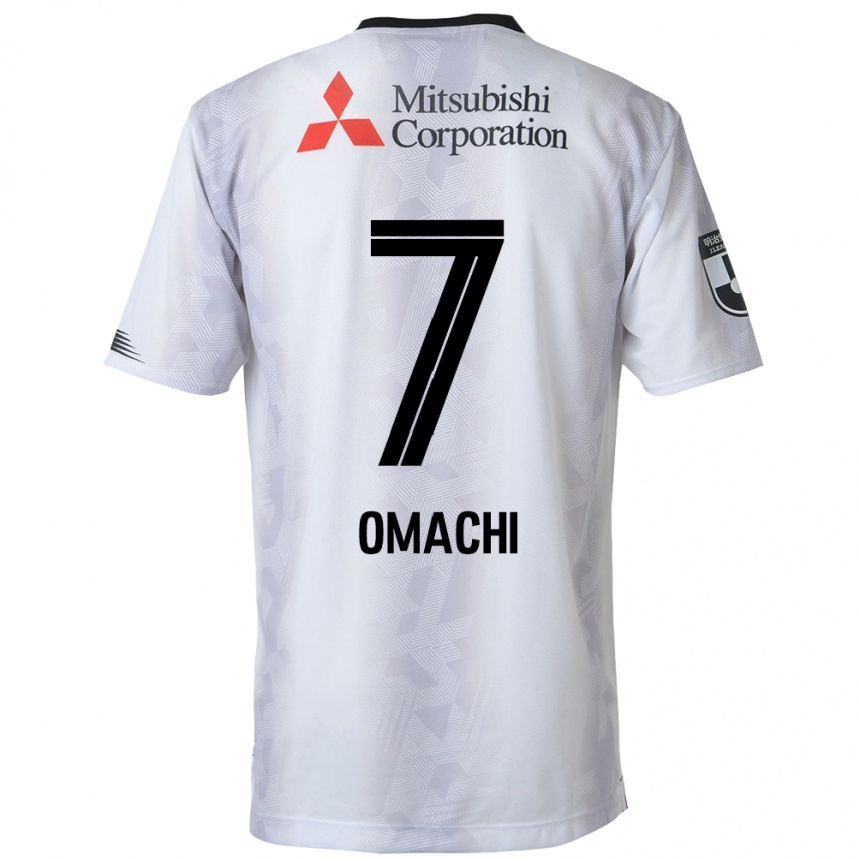 キッズフットボールHyugo Omachi#7白黒アウェイシャツ2024/25ジャージーユニフォーム