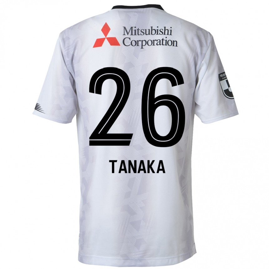 キッズフットボールHaruto Tanaka#26白黒アウェイシャツ2024/25ジャージーユニフォーム