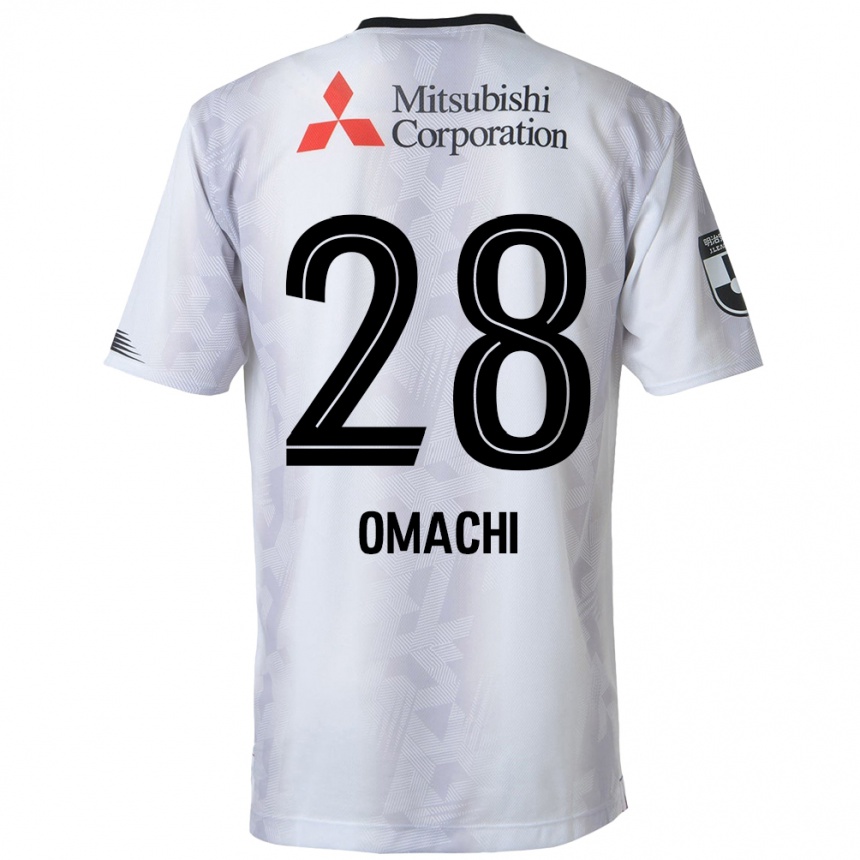 キッズフットボールShugo Omachi#28白黒アウェイシャツ2024/25ジャージーユニフォーム