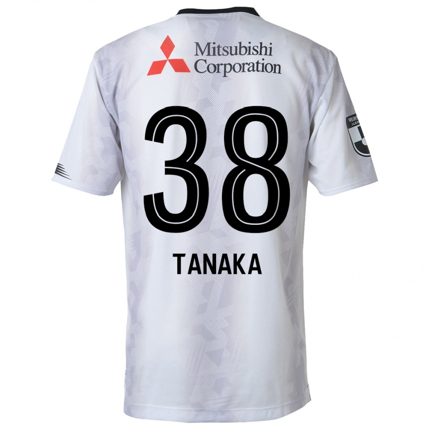 キッズフットボールKio Tanaka#38白黒アウェイシャツ2024/25ジャージーユニフォーム