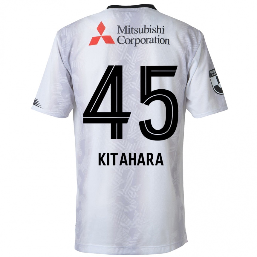 キッズフットボールMaki Kitahara#45白黒アウェイシャツ2024/25ジャージーユニフォーム