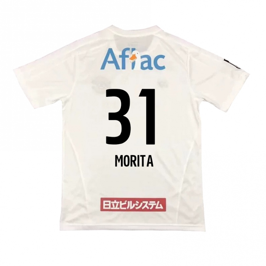 キッズフットボールTatsuya Morita#31白黒アウェイシャツ2024/25ジャージーユニフォーム