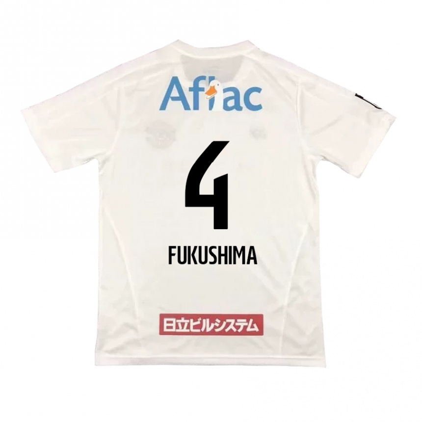 キッズフットボールTaiga Fukushima#4白黒アウェイシャツ2024/25ジャージーユニフォーム