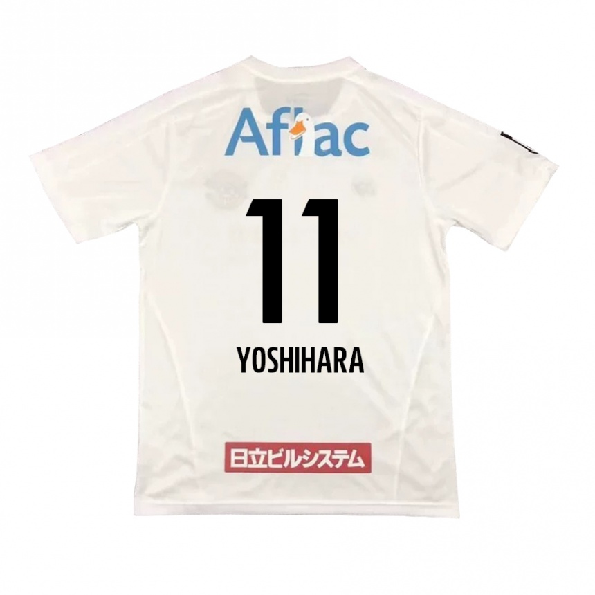 キッズフットボールFuto Yoshihara#11白黒アウェイシャツ2024/25ジャージーユニフォーム