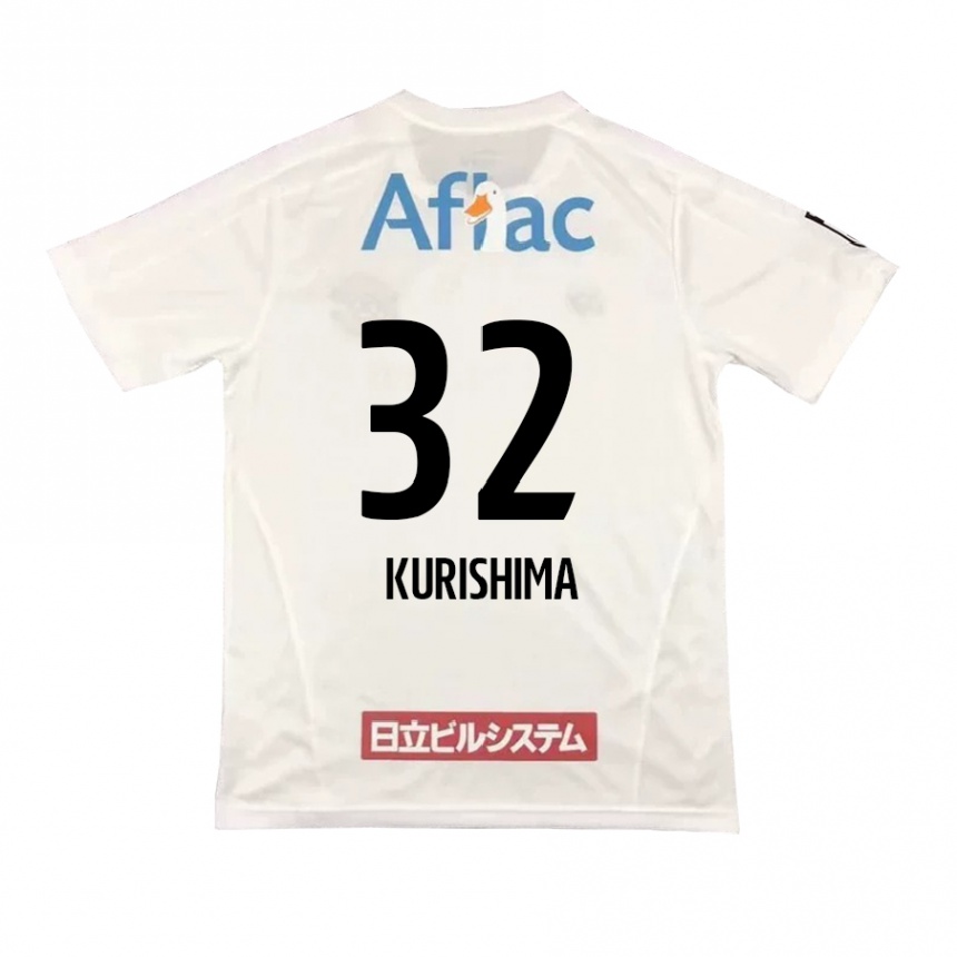 キッズフットボールSota Kurishima#32白黒アウェイシャツ2024/25ジャージーユニフォーム