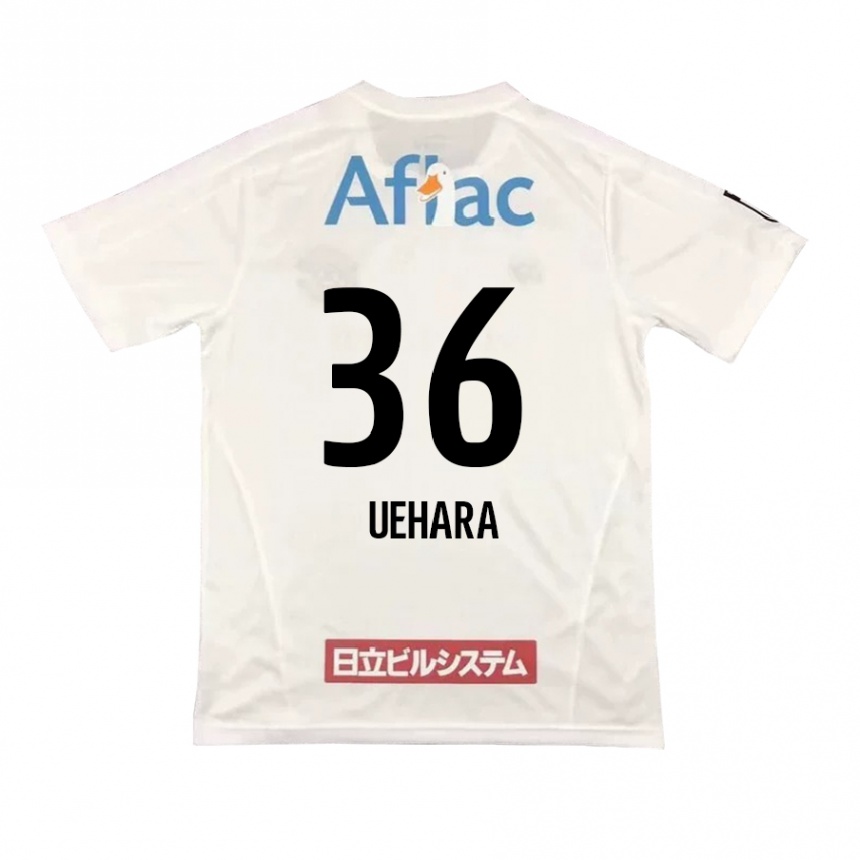 キッズフットボールReo Uehara#36白黒アウェイシャツ2024/25ジャージーユニフォーム