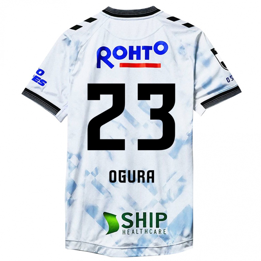 キッズフットボールShimpei Ogura#23白黒アウェイシャツ2024/25ジャージーユニフォーム