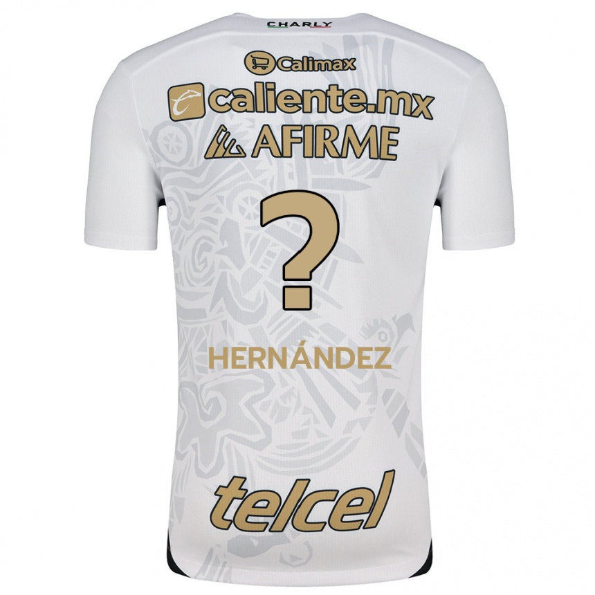 キッズフットボールBetsiel Hernández#0白黒アウェイシャツ2024/25ジャージーユニフォーム