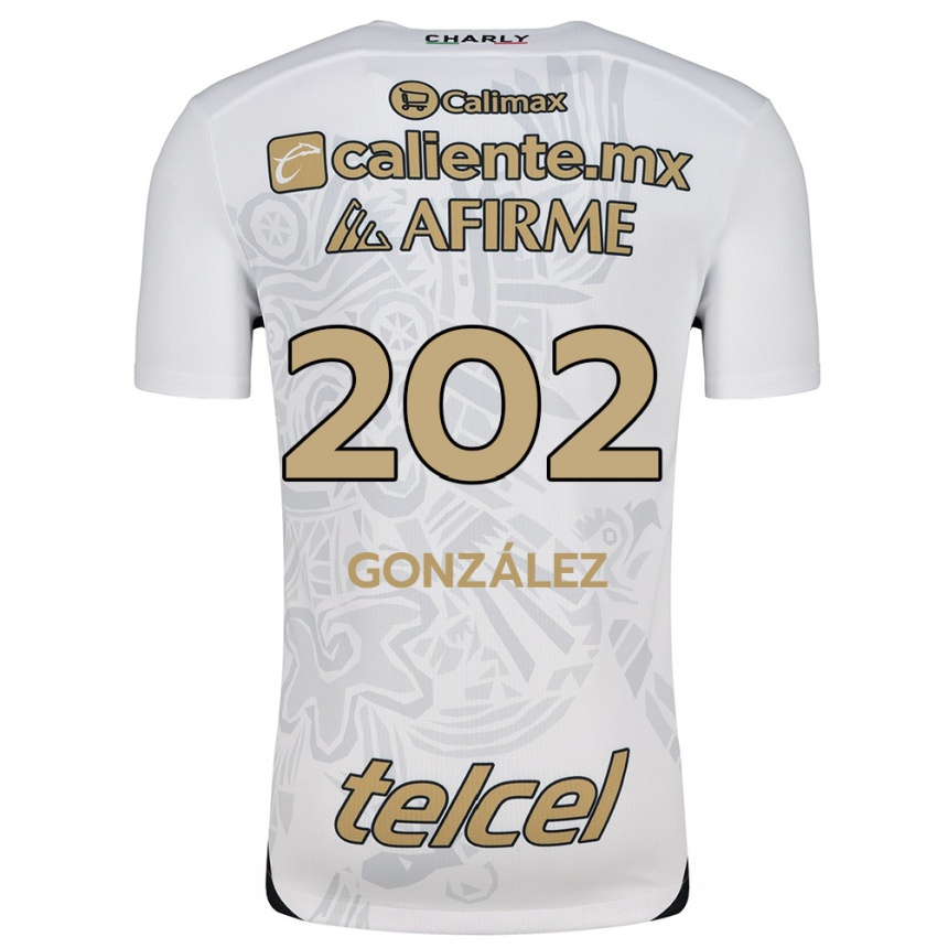 キッズフットボールJoban González#202白黒アウェイシャツ2024/25ジャージーユニフォーム