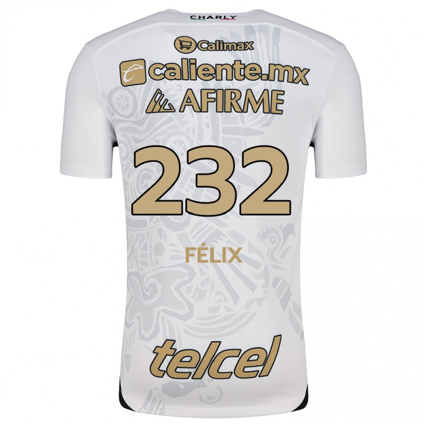 キッズフットボールErick Félix#232白黒アウェイシャツ2024/25ジャージーユニフォーム