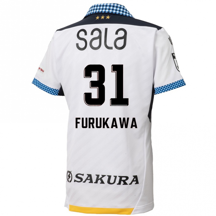 キッズフットボールYosuke Furukawa#31白黒アウェイシャツ2024/25ジャージーユニフォーム