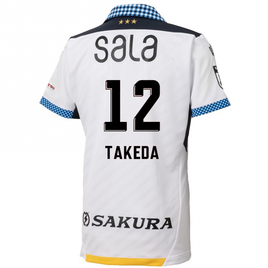 キッズフットボールYusei Takeda#12白黒アウェイシャツ2024/25ジャージーユニフォーム