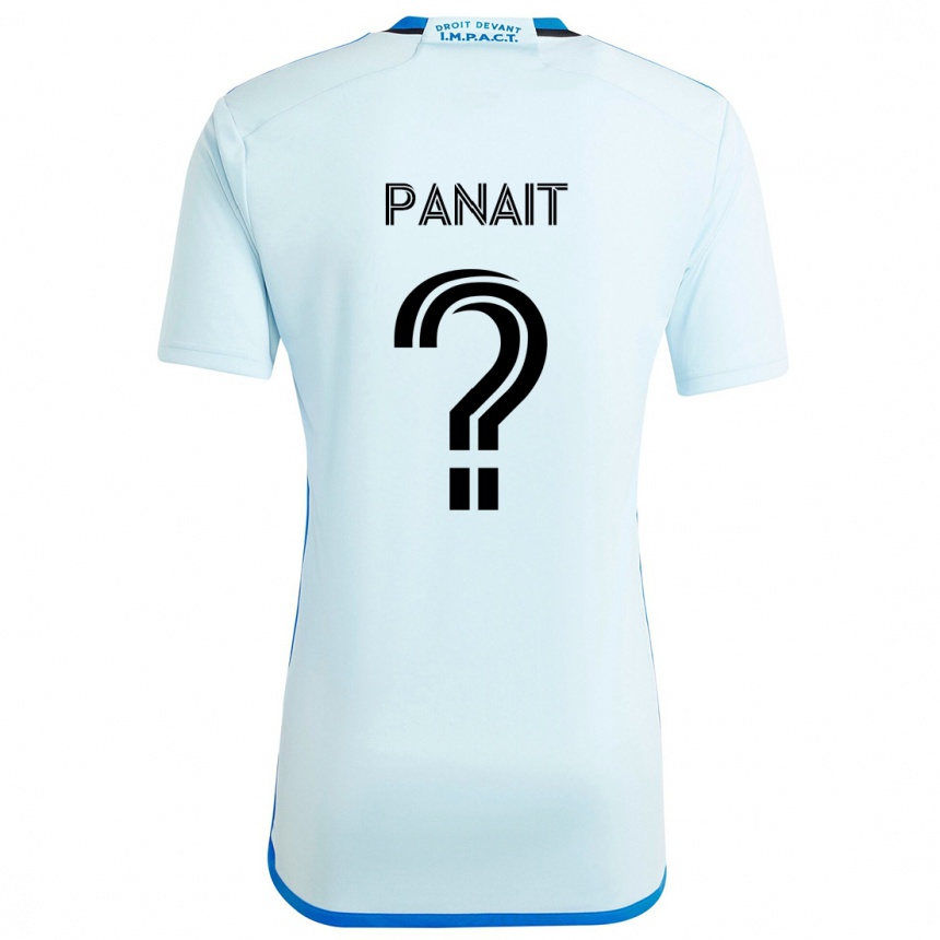 キッズフットボールDaniel Panait#0アイスブルーアウェイシャツ2024/25ジャージーユニフォーム