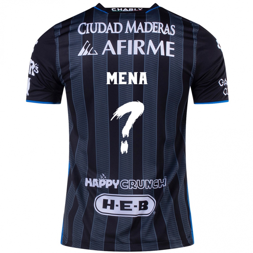 キッズフットボールFelipe Mena#0白黒アウェイシャツ2024/25ジャージーユニフォーム