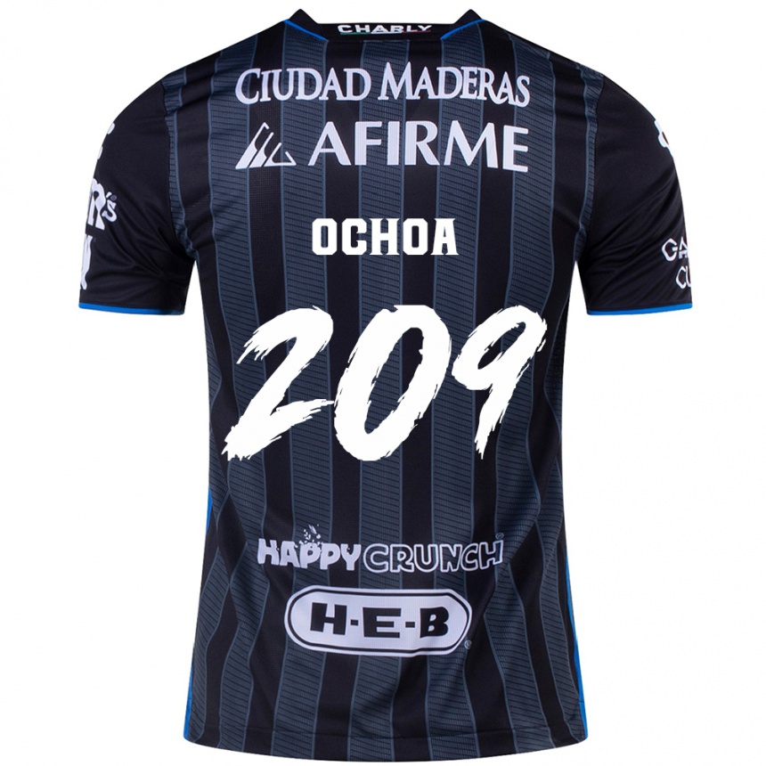 キッズフットボールJosé Ochoa#209白黒アウェイシャツ2024/25ジャージーユニフォーム