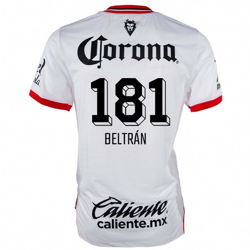 キッズフットボールRonaldo Beltrán#181赤、白アウェイシャツ2024/25ジャージーユニフォーム