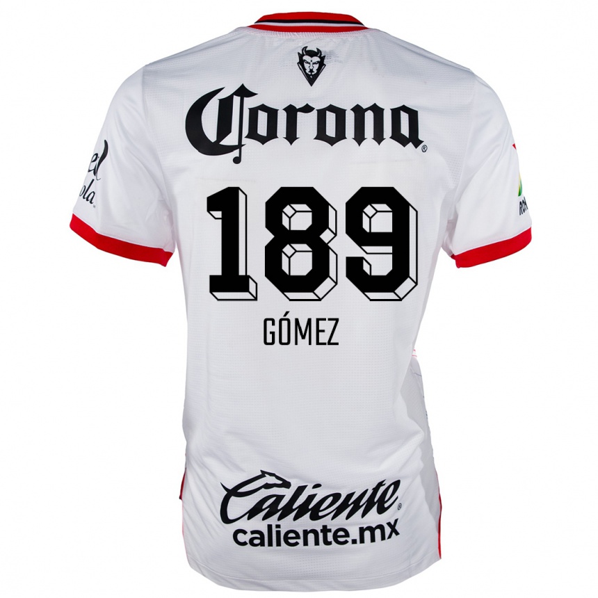 キッズフットボールEnrique Gómez#189赤、白アウェイシャツ2024/25ジャージーユニフォーム