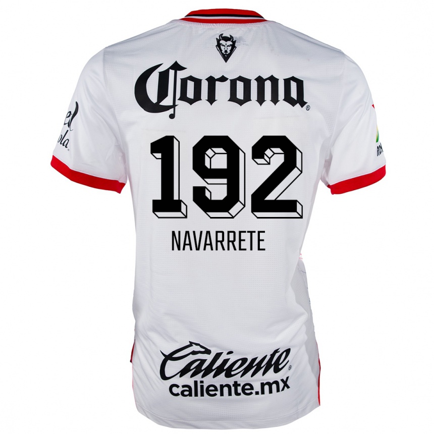 キッズフットボールLuis Navarrete#192赤、白アウェイシャツ2024/25ジャージーユニフォーム