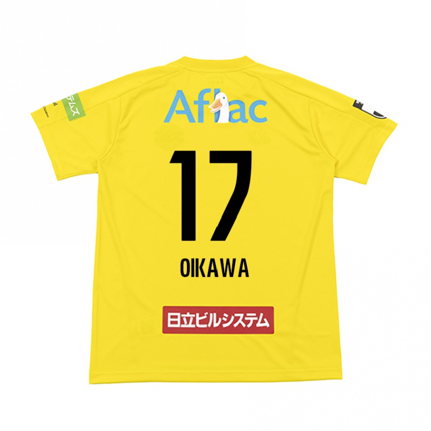 メンズフットボールKoki Oikawa#17イエロー ブラックホームシャツ2024/25ジャージーユニフォーム