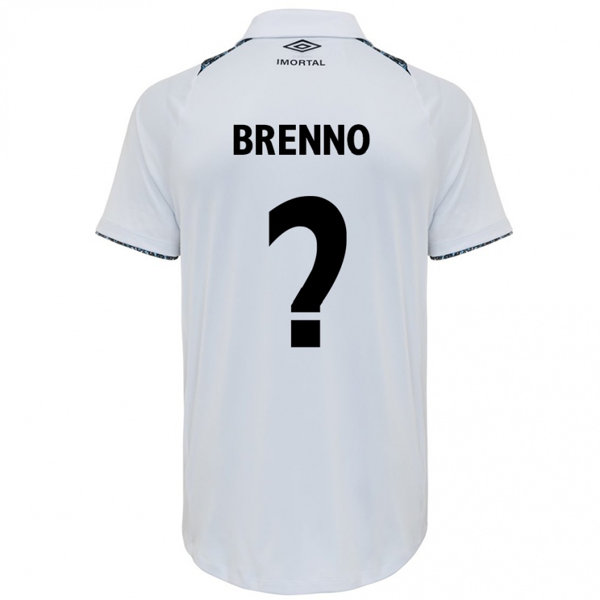 メンズフットボールBrenno#0白青アウェイシャツ2024/25ジャージーユニフォーム