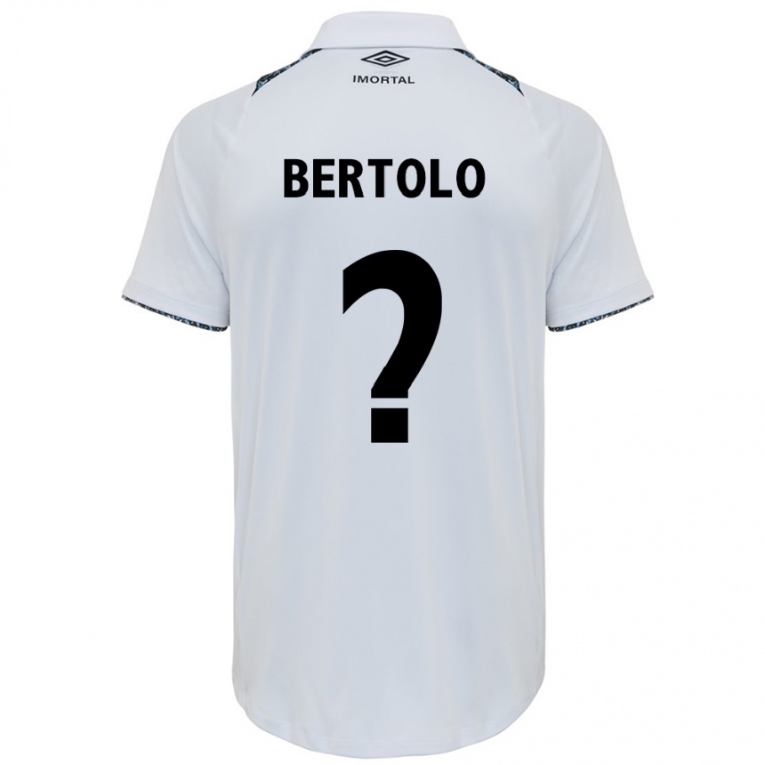 メンズフットボールMateus Bertolo#0白青アウェイシャツ2024/25ジャージーユニフォーム