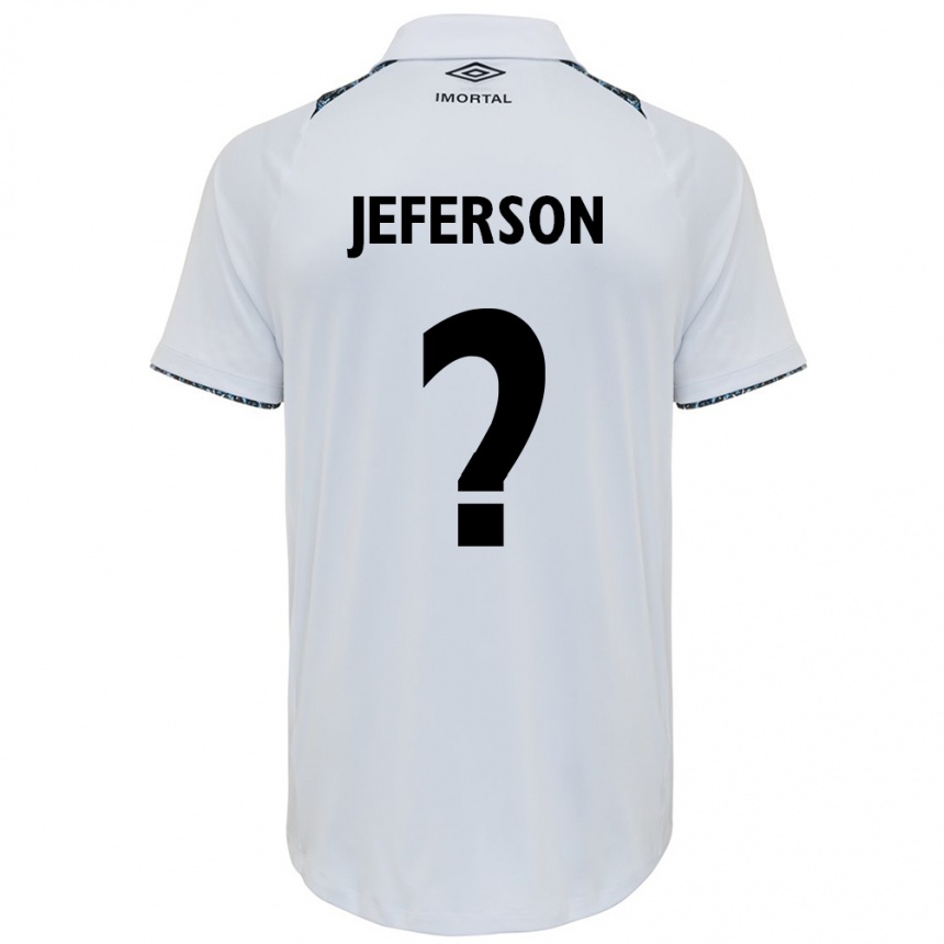 メンズフットボールJeferson#0白青アウェイシャツ2024/25ジャージーユニフォーム